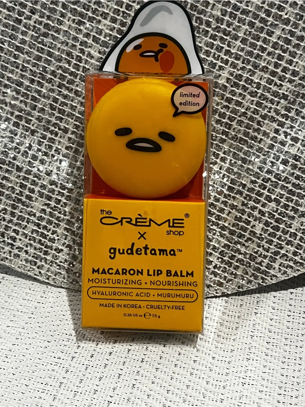 The Crème Shop x Gudetama Macaron Lip Balm – Limited Edition 🍳💛